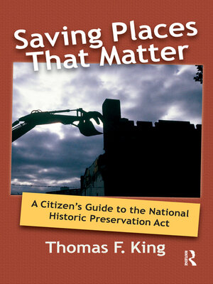 cover image of Saving Places that Matter
